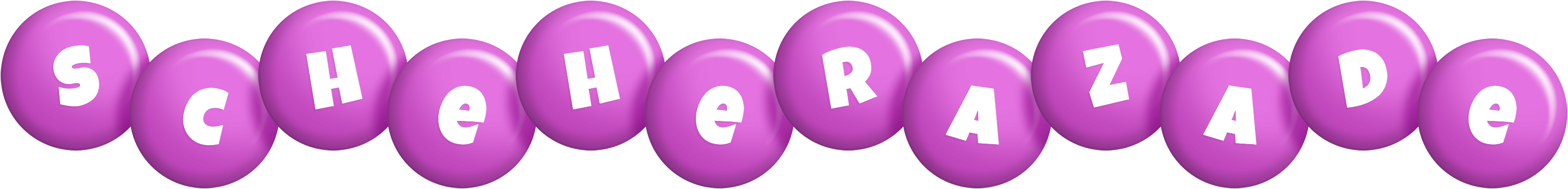 Scheherazade candy-purple logo