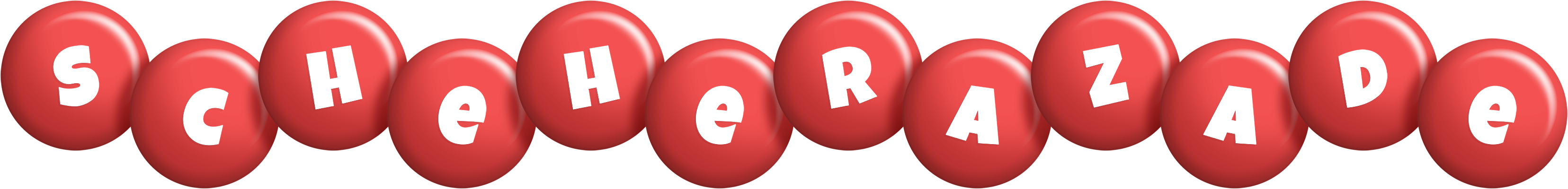 Scheherazade candy-red logo