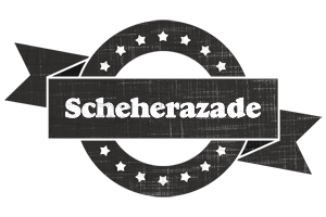 Scheherazade grunge logo