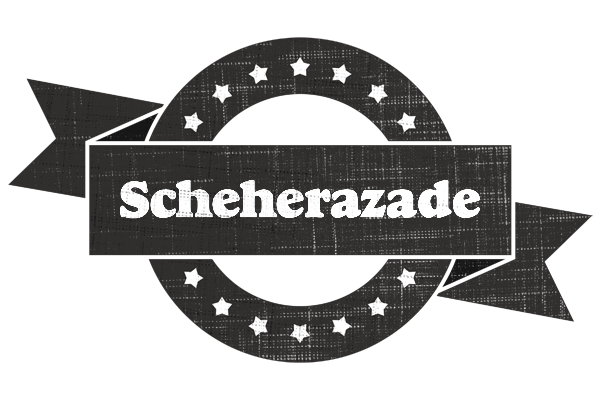 Scheherazade grunge logo