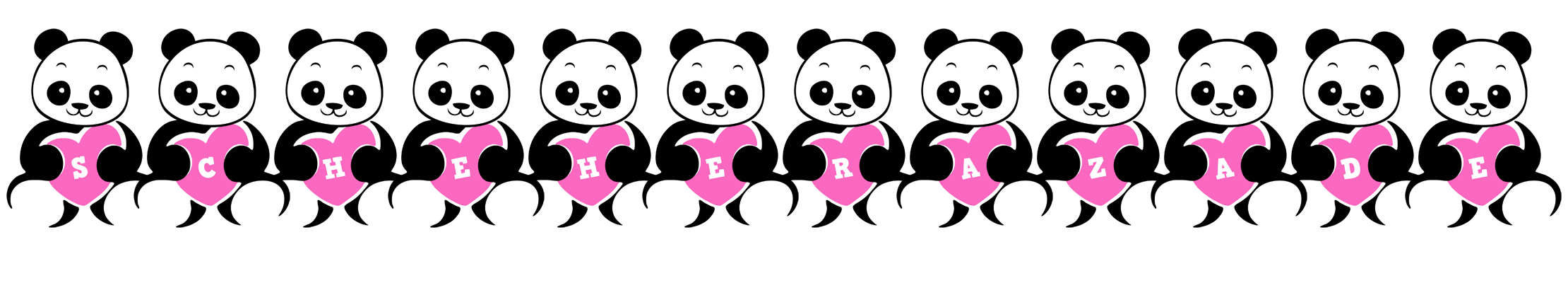 Scheherazade love-panda logo