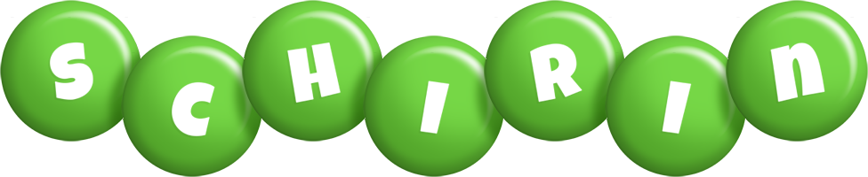 Schirin candy-green logo
