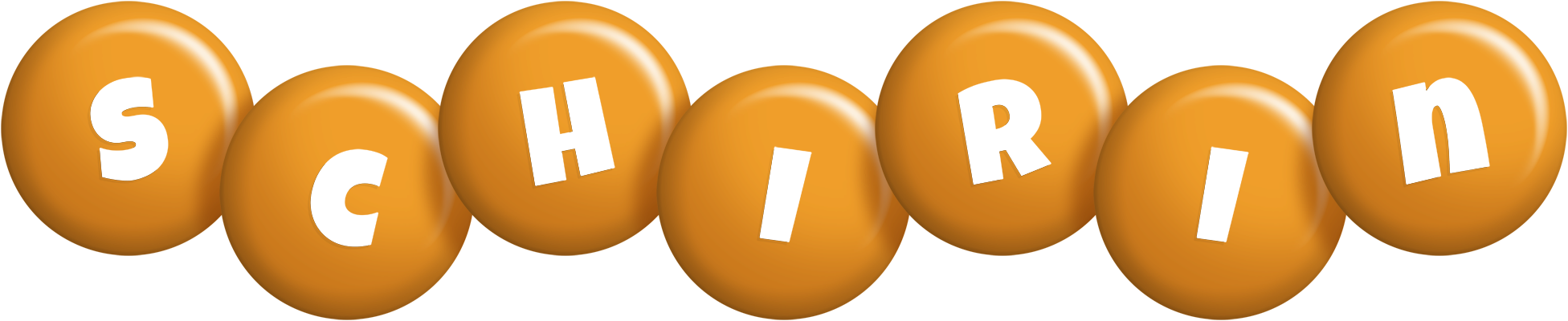 Schirin candy-orange logo