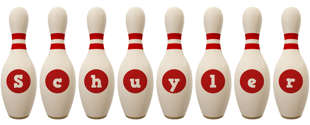 Schuyler bowling-pin logo