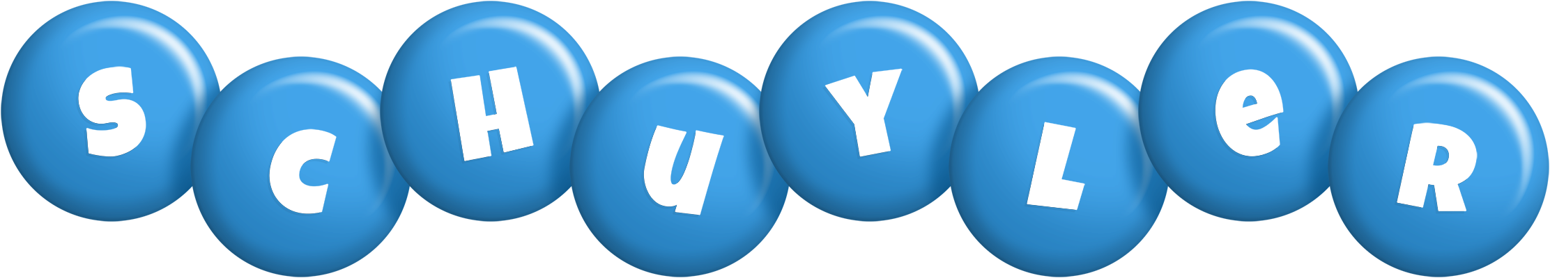 Schuyler candy-blue logo