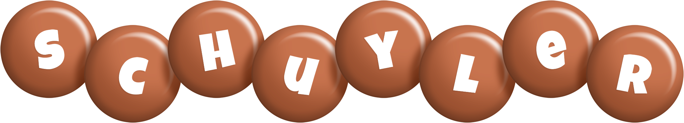 Schuyler candy-brown logo