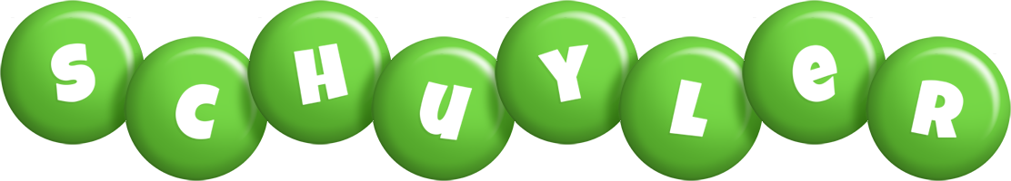 Schuyler candy-green logo