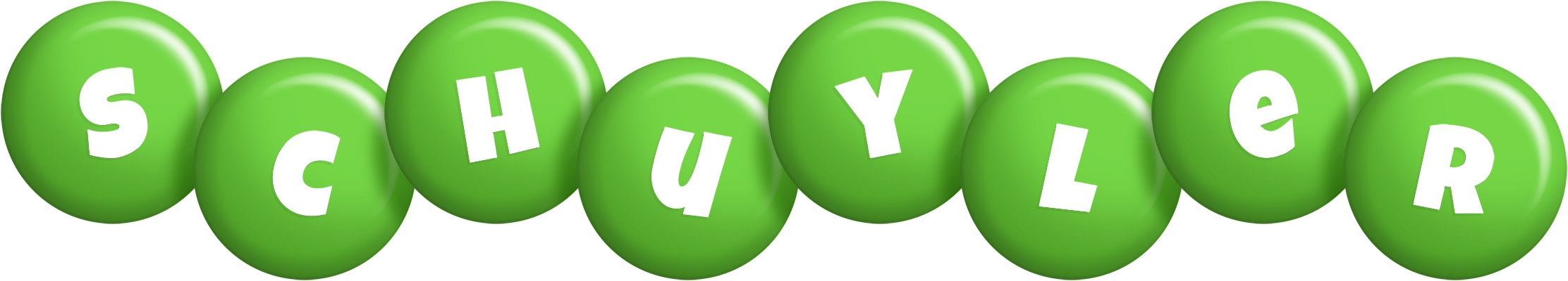 Schuyler candy-green logo