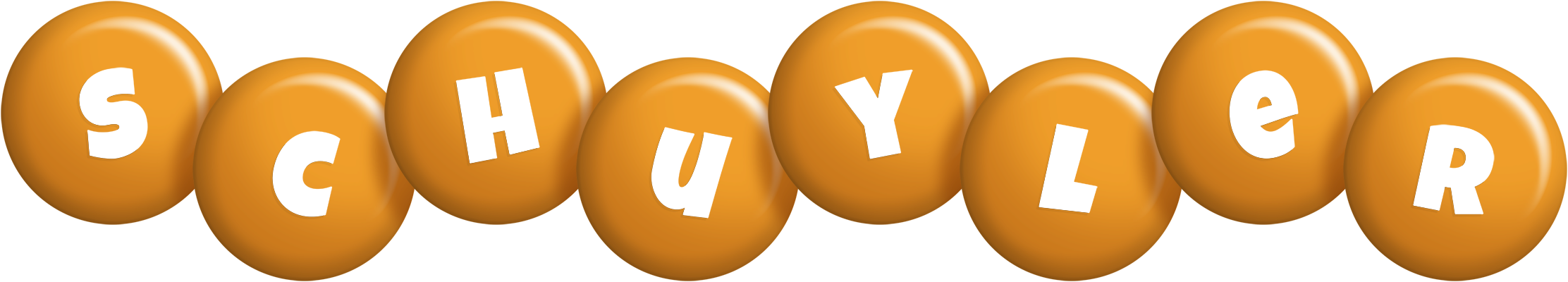 Schuyler candy-orange logo