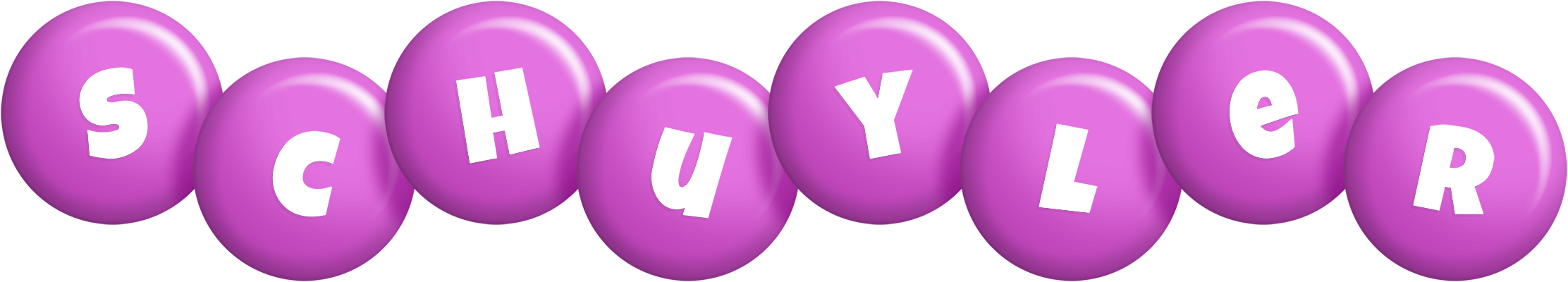 Schuyler candy-purple logo