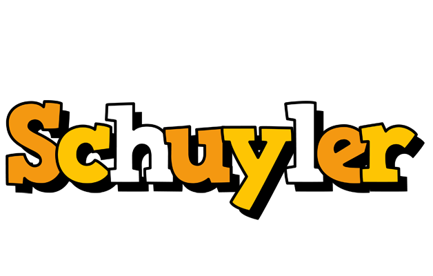 Schuyler cartoon logo
