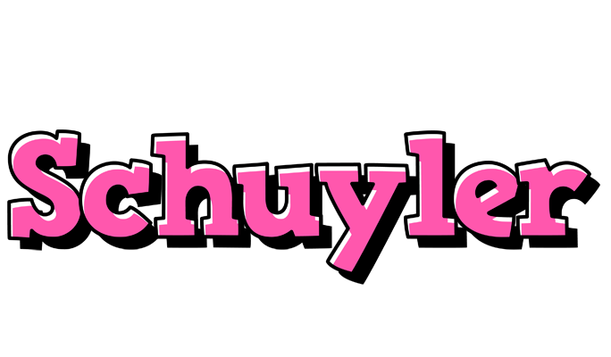 Schuyler girlish logo
