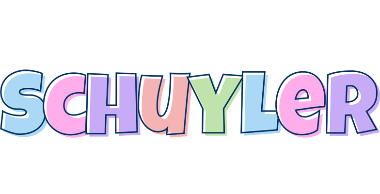 Schuyler pastel logo