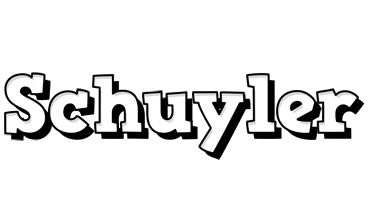 Schuyler snowing logo