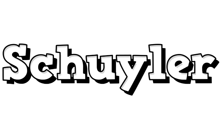 Schuyler snowing logo