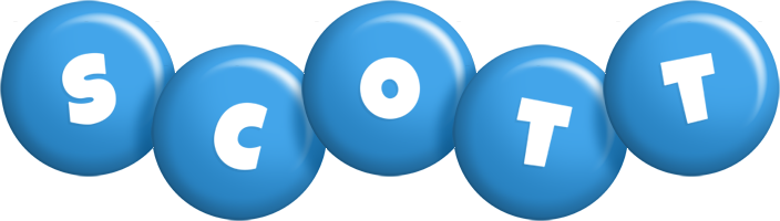 Scott candy-blue logo