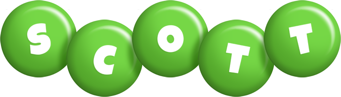 Scott candy-green logo