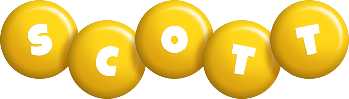 Scott candy-yellow logo