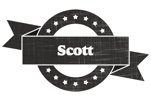 Scott grunge logo