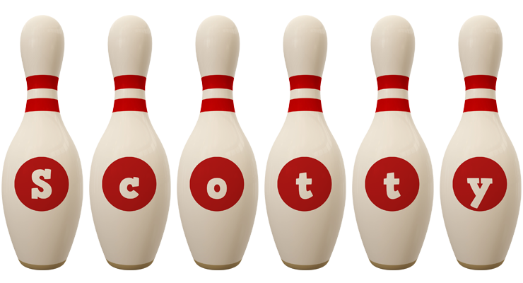 Scotty bowling-pin logo