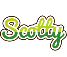 Scotty golfing logo
