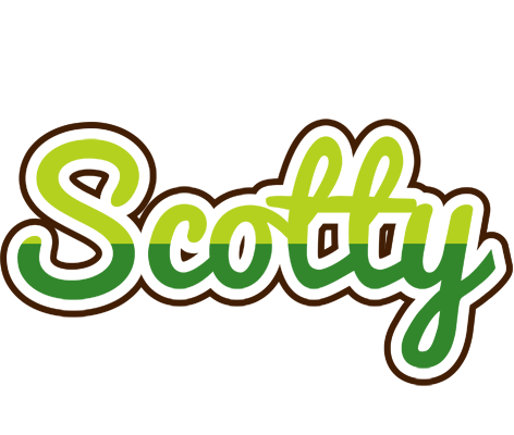 Scotty golfing logo
