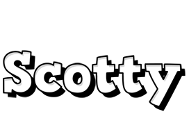 Scotty snowing logo