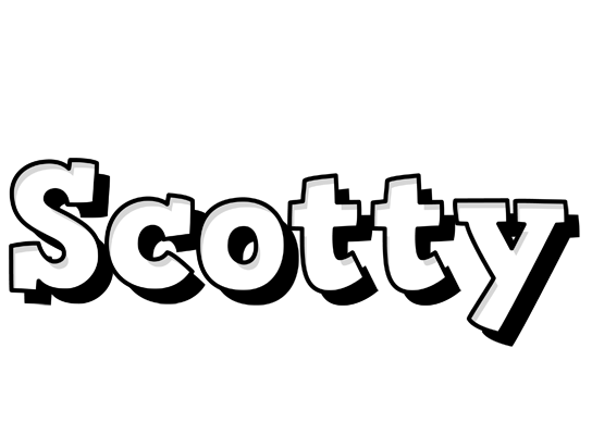 Scotty snowing logo