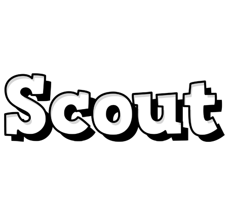 Scout snowing logo
