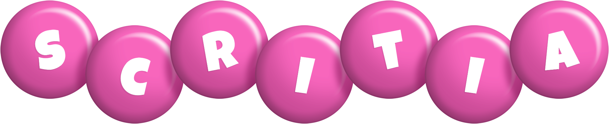 Scritia candy-pink logo