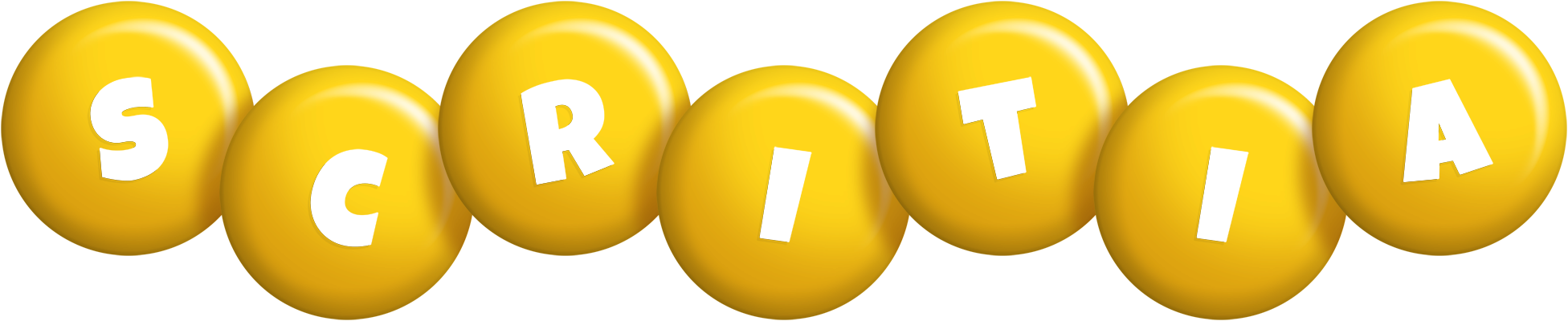 Scritia candy-yellow logo