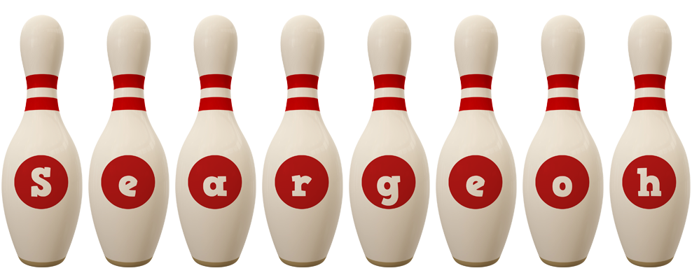Seargeoh bowling-pin logo