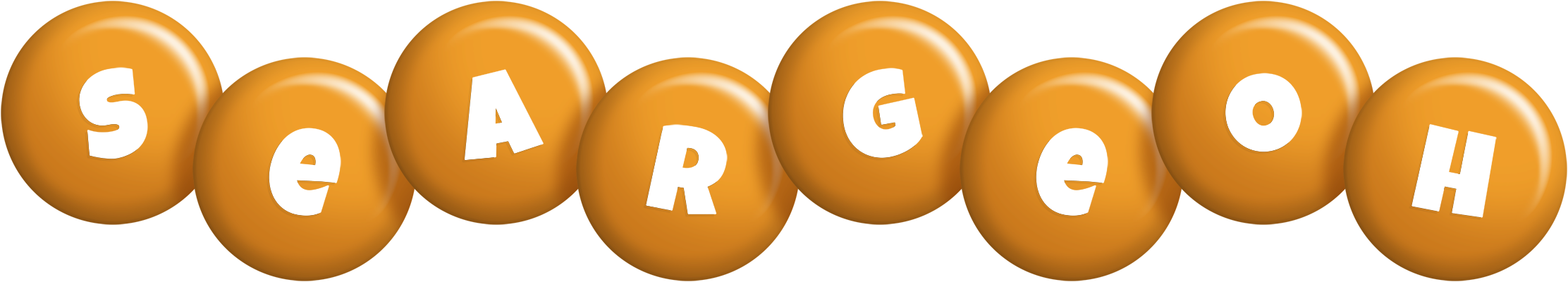 Seargeoh candy-orange logo