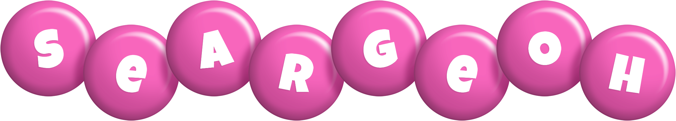 Seargeoh candy-pink logo