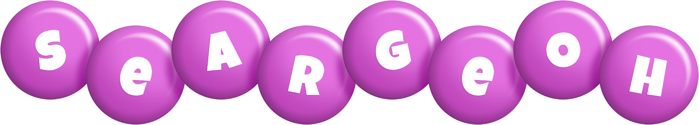 Seargeoh candy-purple logo