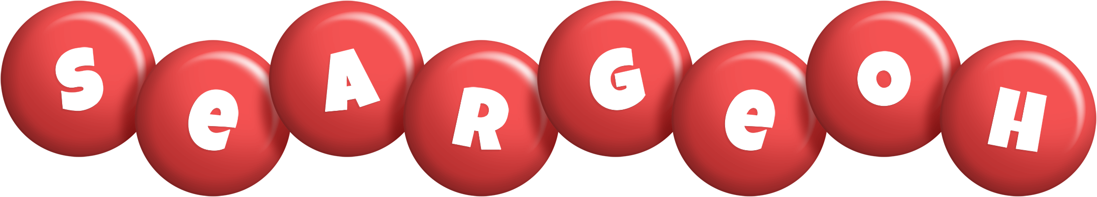Seargeoh candy-red logo