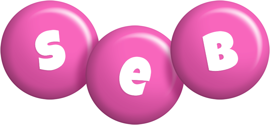 Seb candy-pink logo