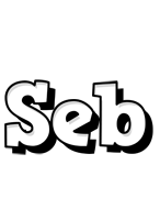 Seb snowing logo
