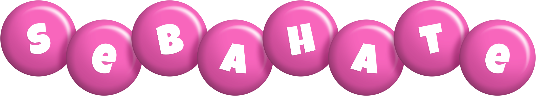Sebahate candy-pink logo