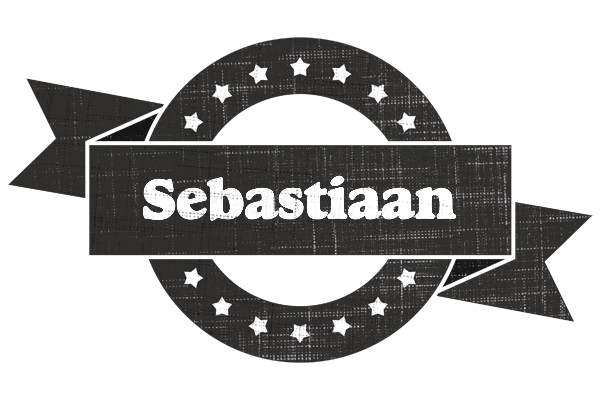 Sebastiaan grunge logo