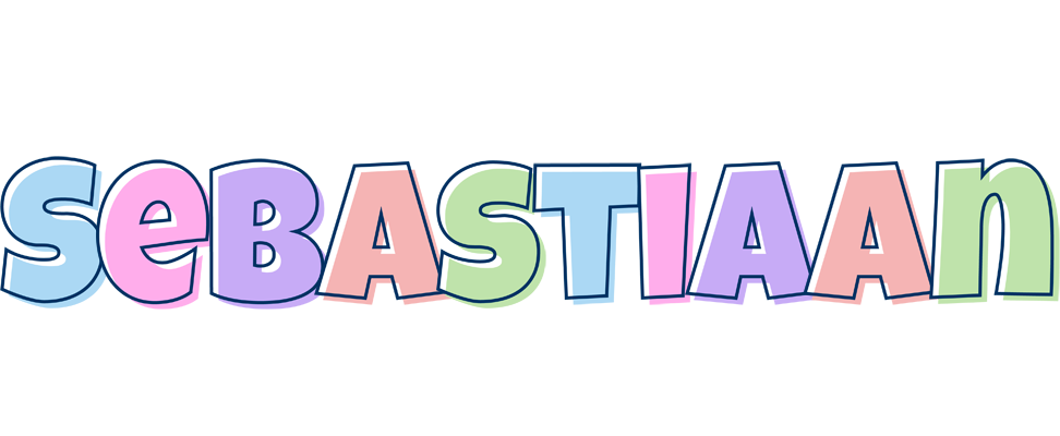 Sebastiaan pastel logo