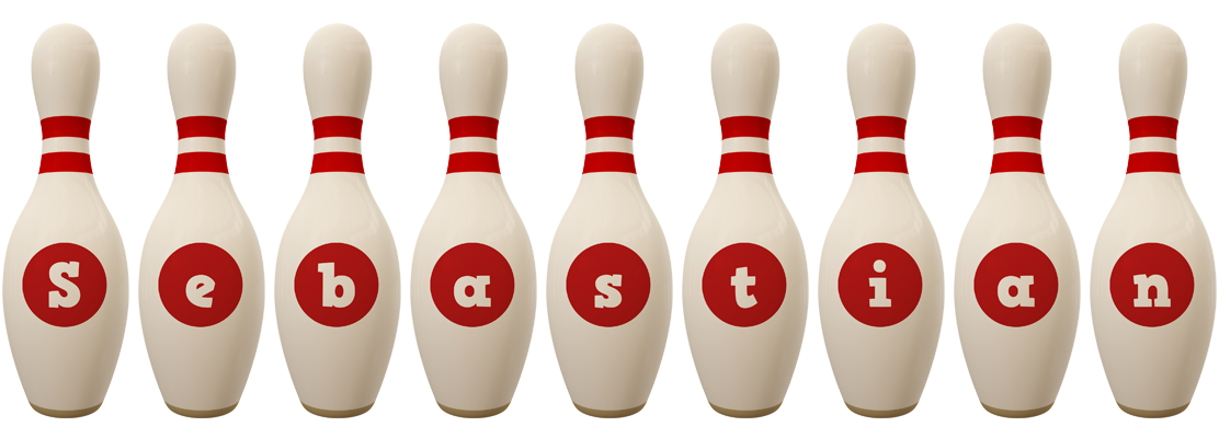 Sebastian bowling-pin logo