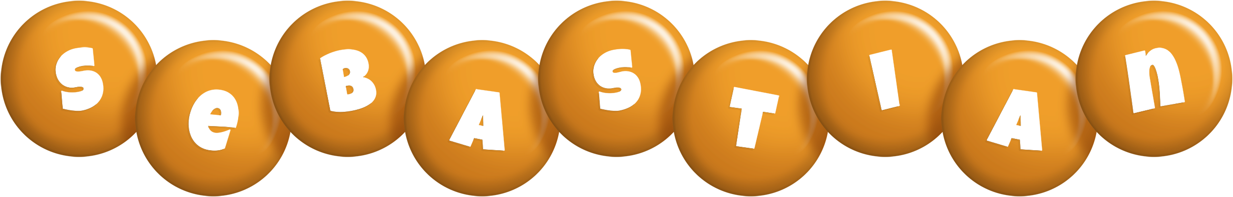 Sebastian candy-orange logo