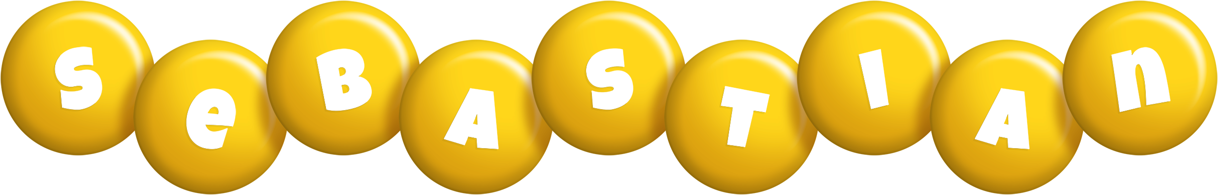 Sebastian candy-yellow logo