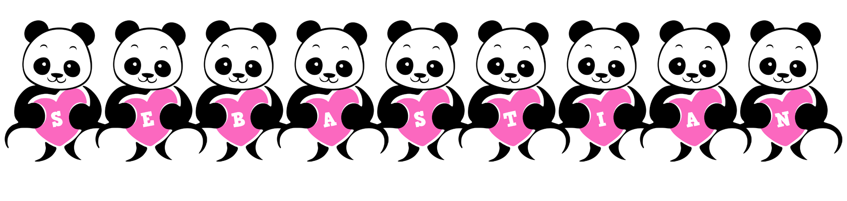 Sebastian love-panda logo
