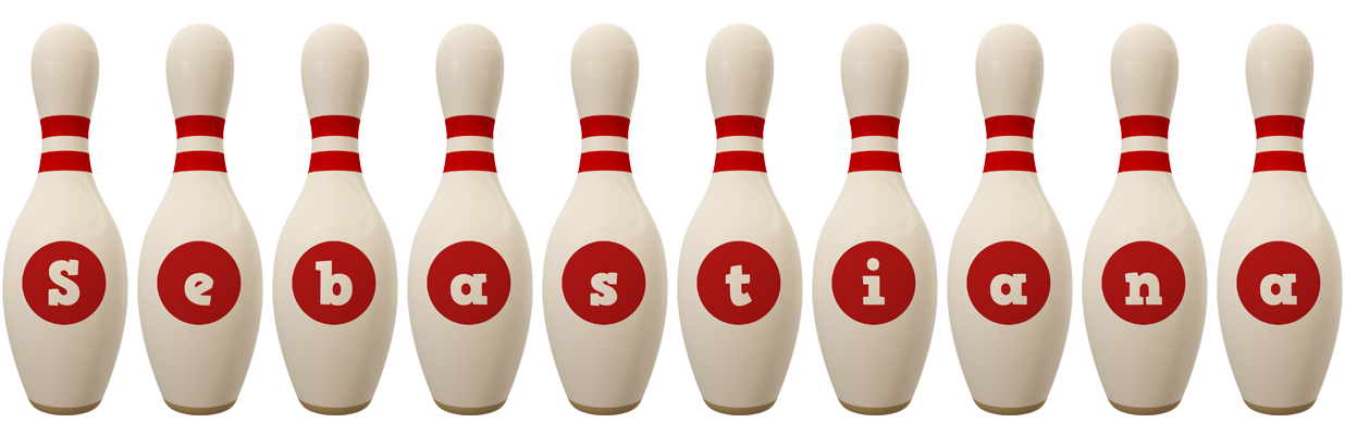 Sebastiana bowling-pin logo