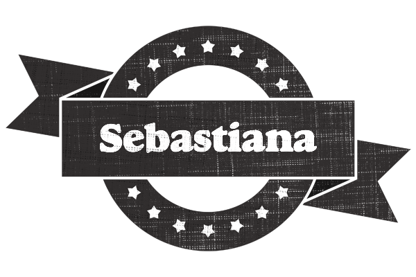Sebastiana grunge logo