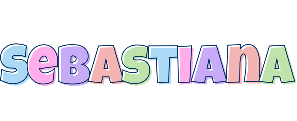 Sebastiana pastel logo