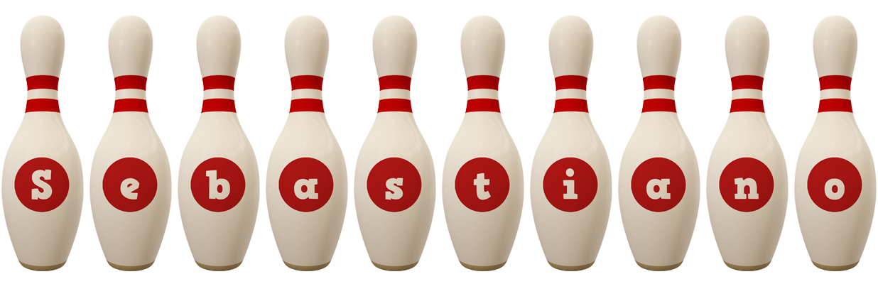 Sebastiano bowling-pin logo