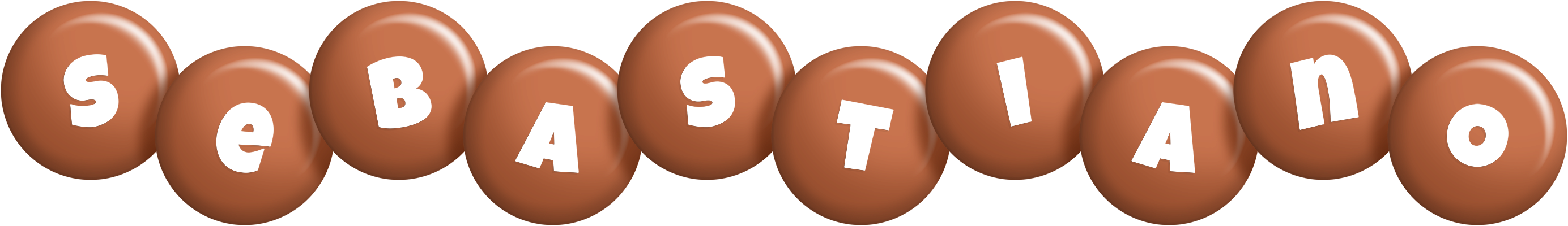 Sebastiano candy-brown logo